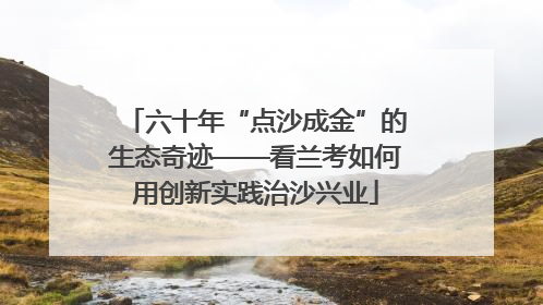 六十年“点沙成金”的生态奇迹——看兰考如何用创新实践治沙兴业